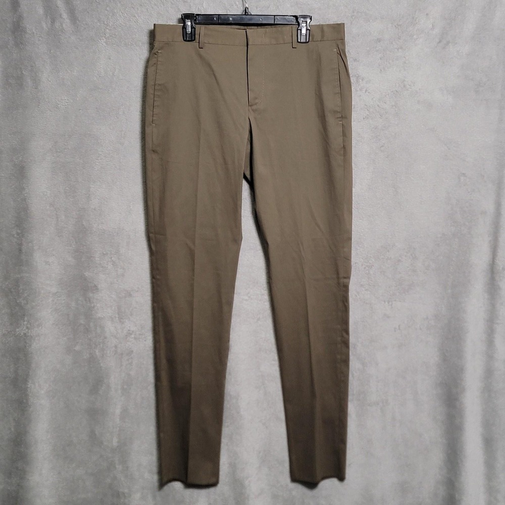 PT Torino Epsilon Pants Mens 50 IT 34x34 Brown Stretch Dress Trousers Italy Made